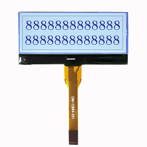 128x64 Monochrome LCD Display with White Backlight