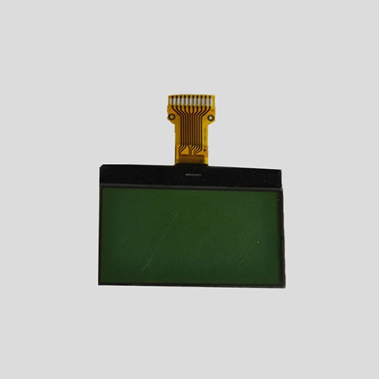 6 o'clock yellow and green color 128X64 resolution STN type LCD display module