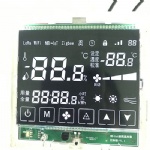 VA Type White-on-Black Segment LCD