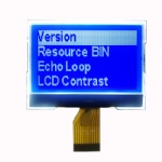 Low Price White on Blue 128x64 dots LCD Display