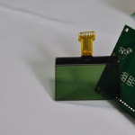 6 o'clock yellow and green color 128X64 resolution STN type LCD display module